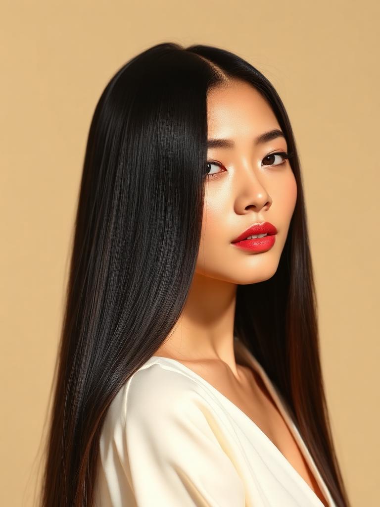 straight hair